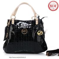 michael kors logo-print groot zwart bakken Handtas Te Koop ha2q3620